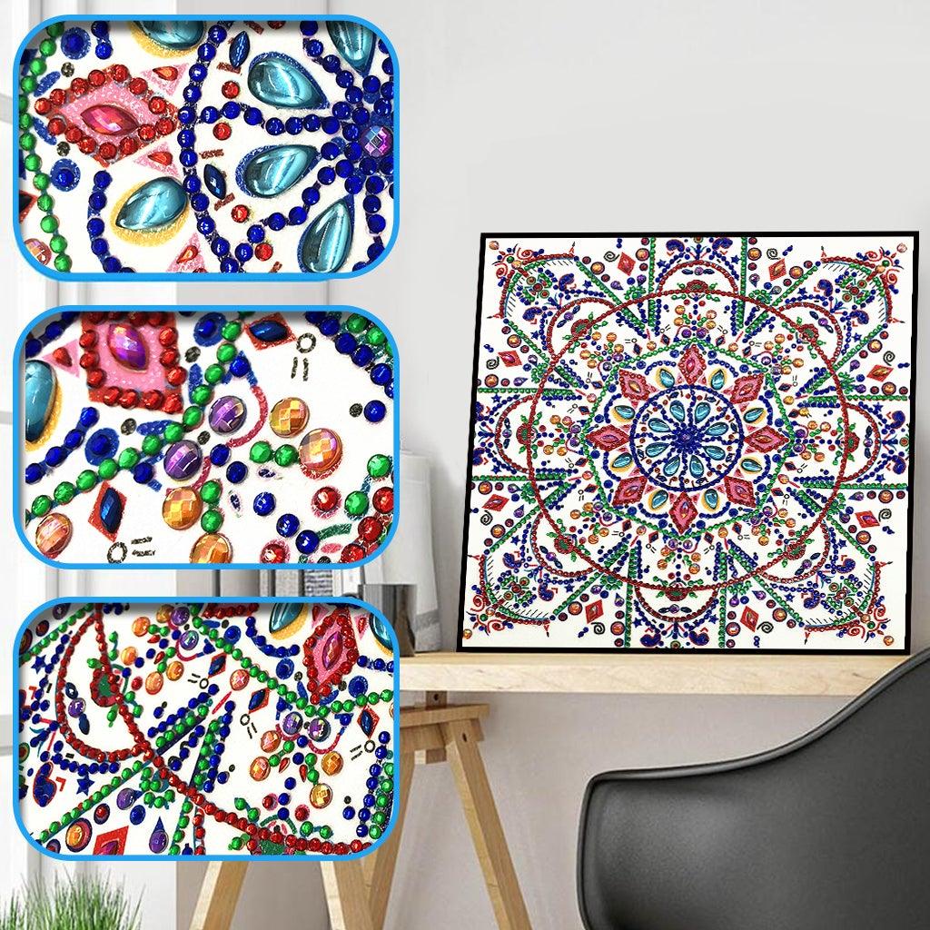 Crystal Rhinestone Diamond Painting Kit - Mandala - Hibah-Diamond painting art studio