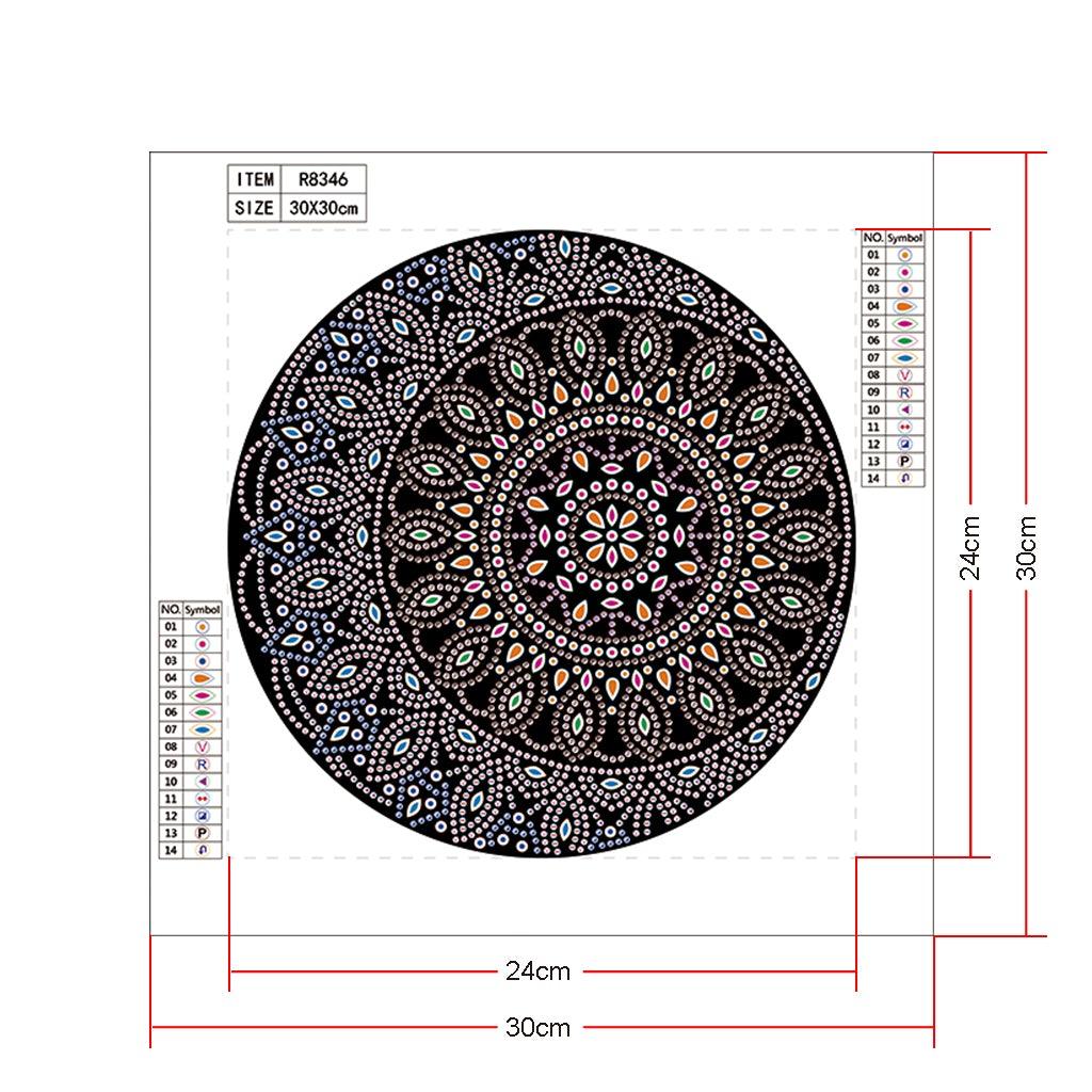 Crystal Rhinestone Diamond Painting Kit - Mandala - Hibah-Diamond painting art studio