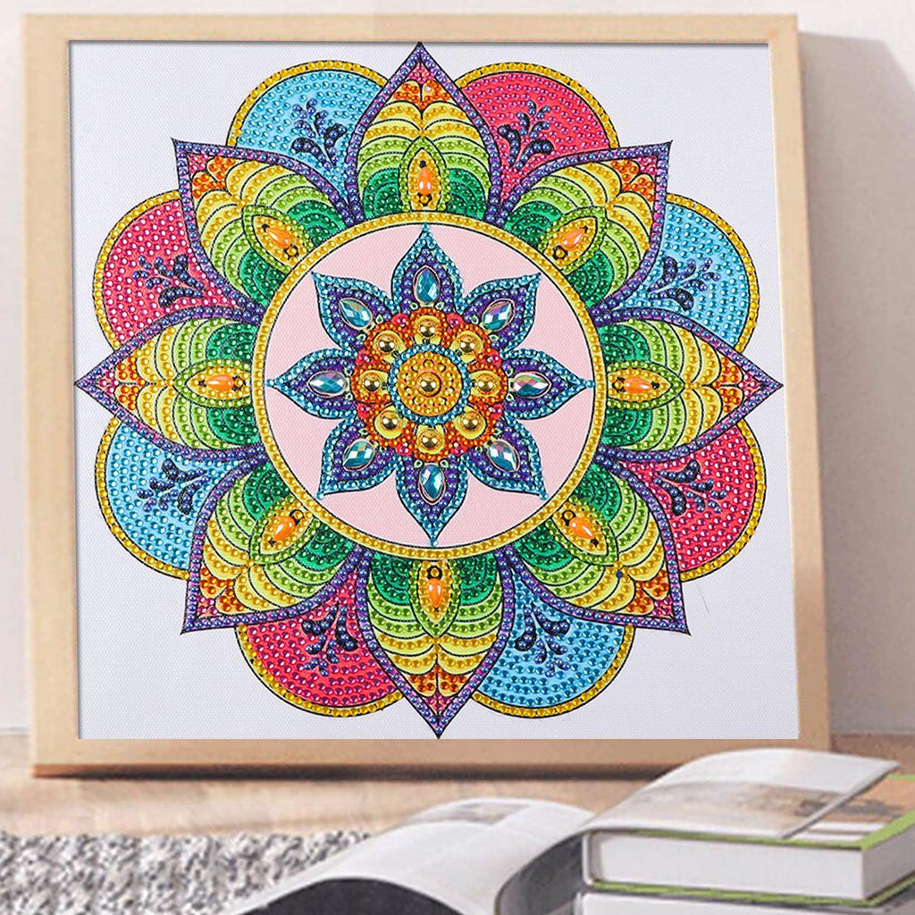 Crystal Rhinestone Diamond Painting Kit - Mandala - Hibah-Diamond painting art studio
