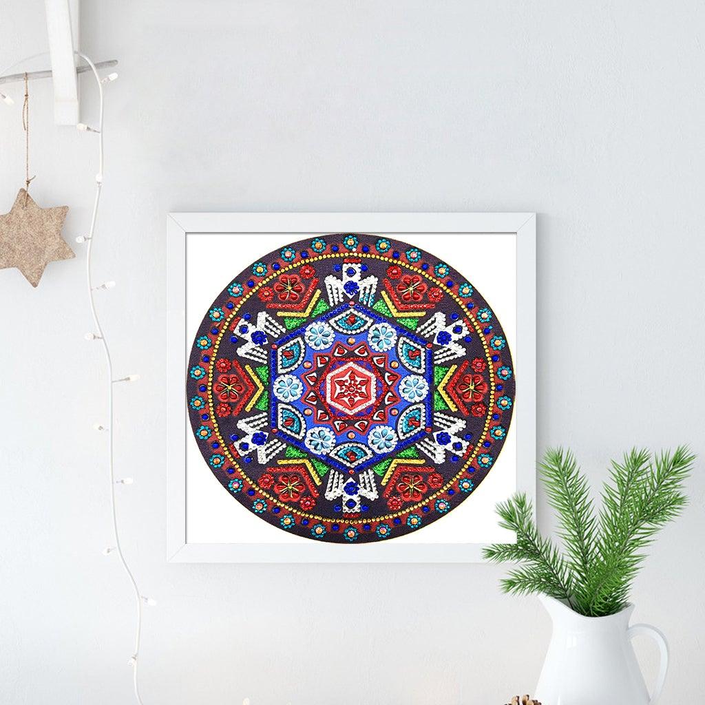 Crystal Rhinestone Diamond Painting Kit - Mandala - Hibah-Diamond painting art studio