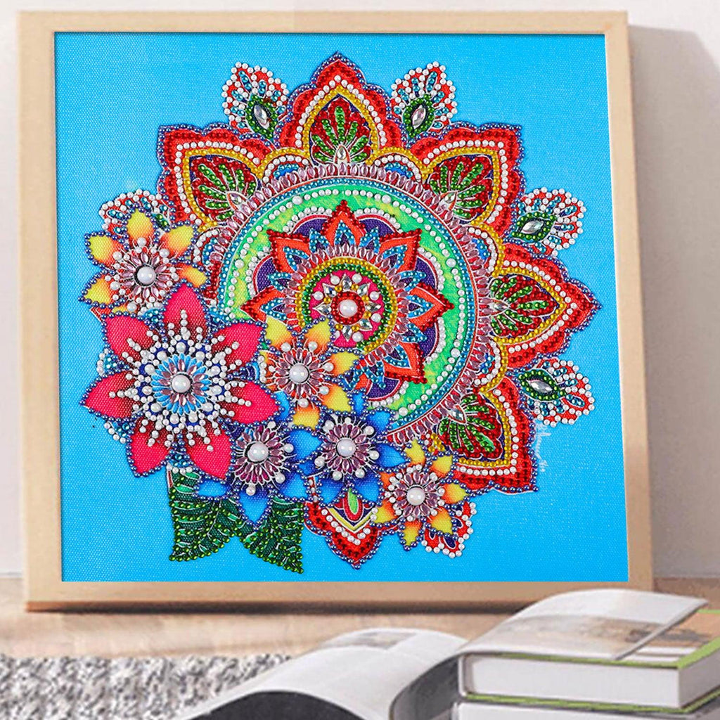 Crystal Rhinestone Diamond Painting Kit - Mandala - Hibah-Diamond painting art studio
