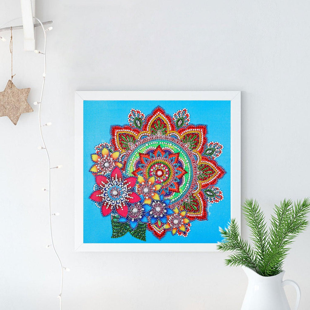 Crystal Rhinestone Diamond Painting Kit - Mandala - Hibah-Diamond painting art studio
