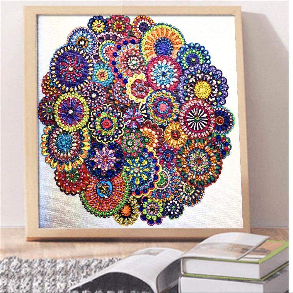 Crystal Rhinestone Diamond Painting Kit - Mandala - Hibah-Diamond painting art studio