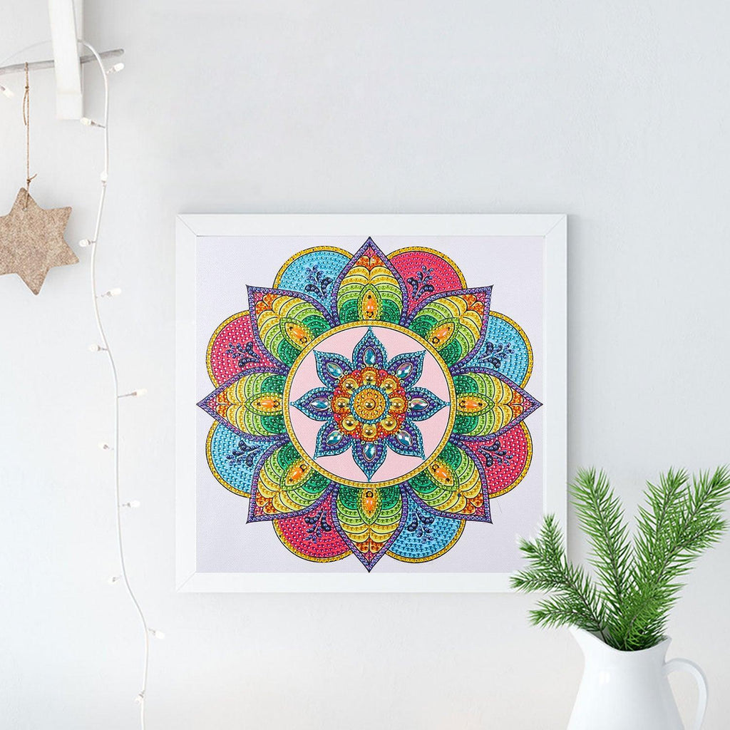 Crystal Rhinestone Diamond Painting Kit - Mandala - Hibah-Diamond painting art studio