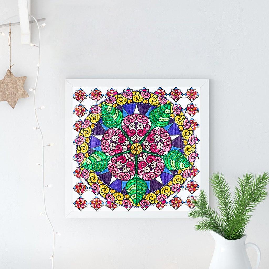 Crystal Rhinestone Diamond Painting Kit - Mandala - Hibah-Diamond painting art studio