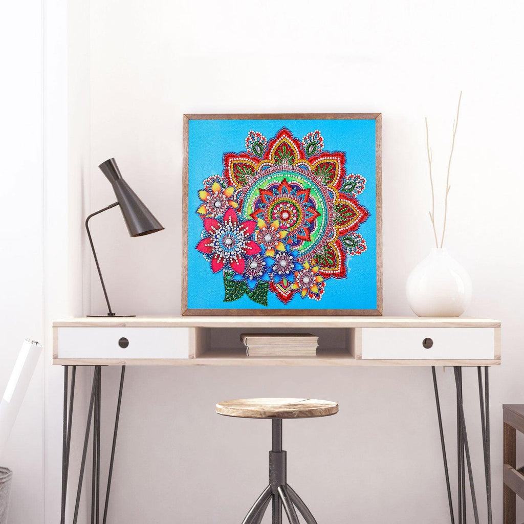 Crystal Rhinestone Diamond Painting Kit - Mandala - Hibah-Diamond painting art studio