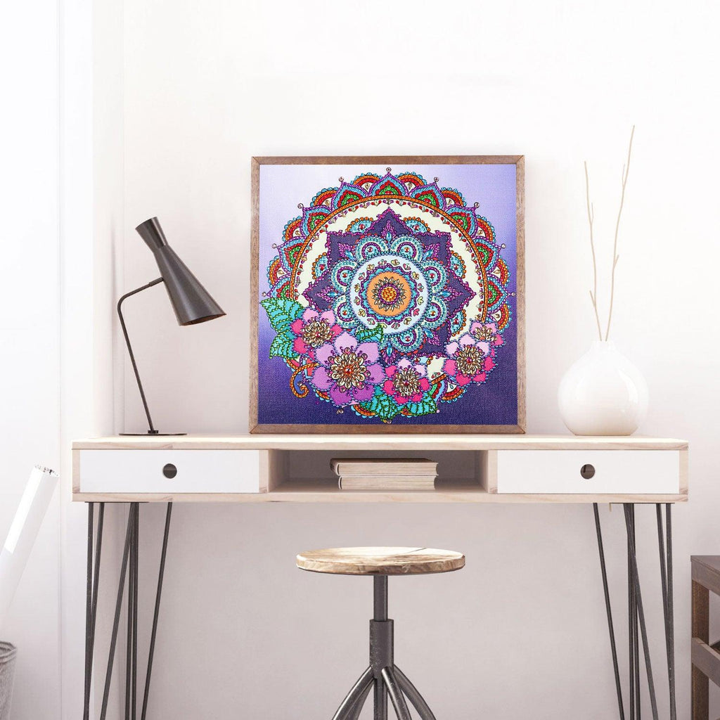 Crystal Rhinestone Diamond Painting Kit - Mandala - Hibah-Diamond painting art studio