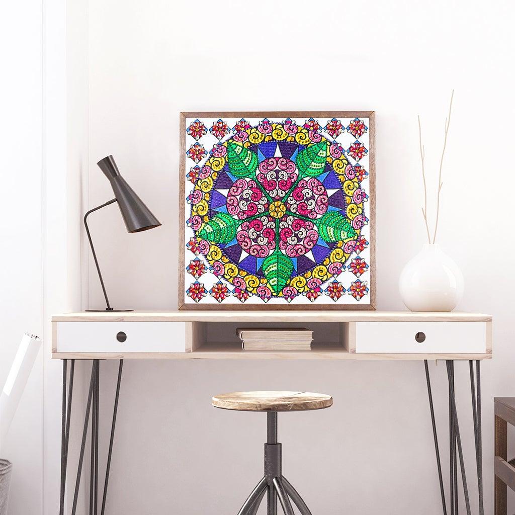 Crystal Rhinestone Diamond Painting Kit - Mandala - Hibah-Diamond painting art studio