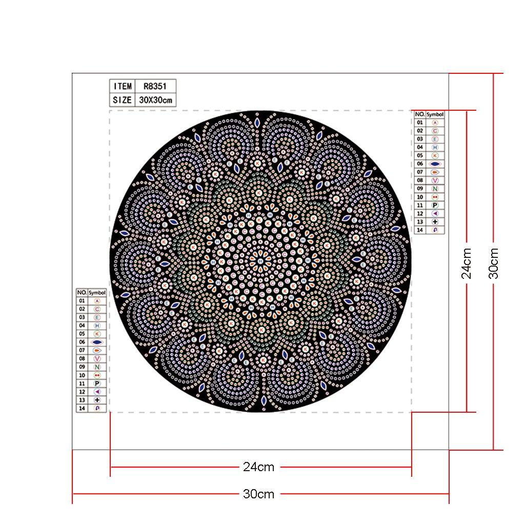 Crystal Rhinestone Diamond Painting Kit - Mandala - Hibah-Diamond painting art studio