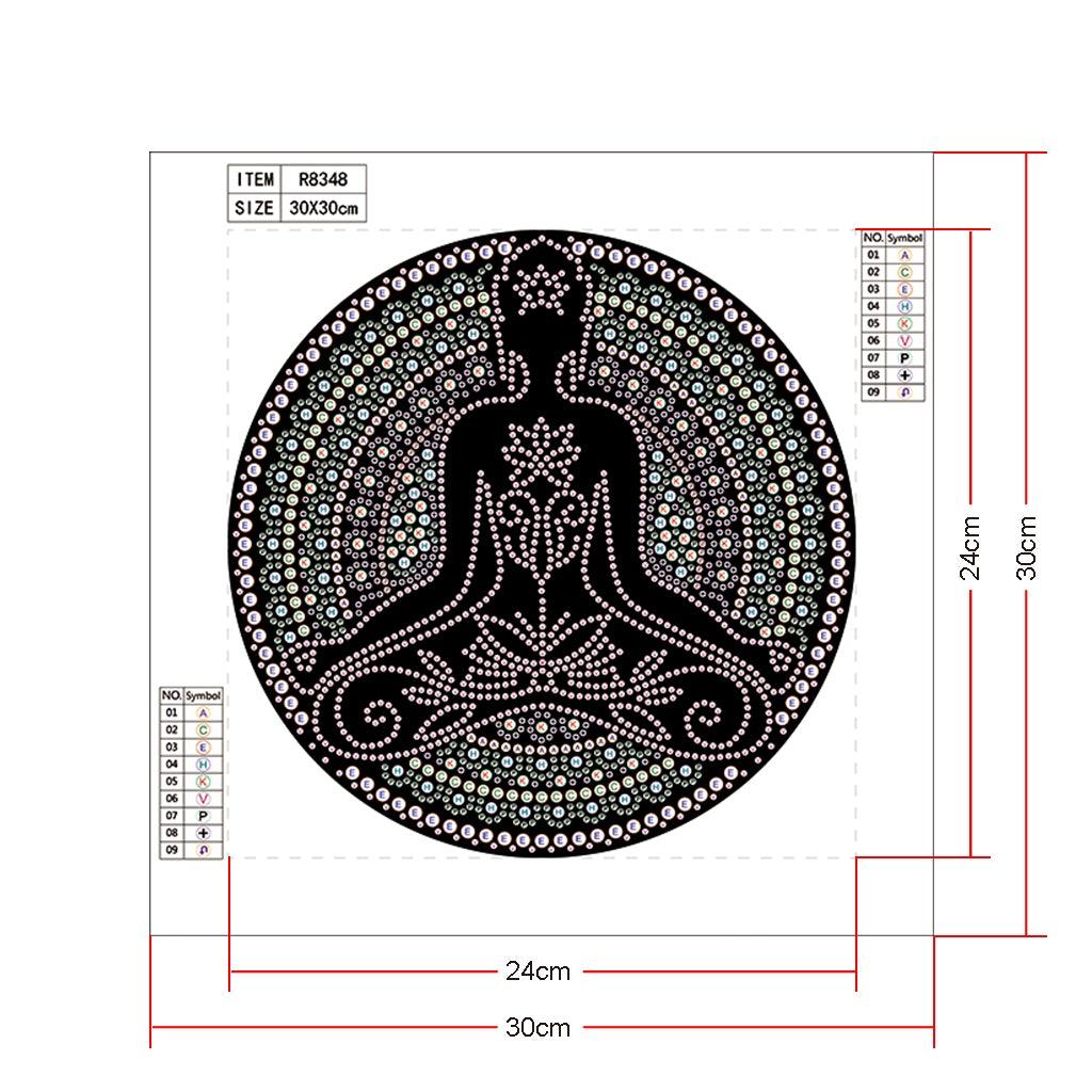 Crystal Rhinestone Diamond Painting Kit - Mandala - Hibah-Diamond painting art studio