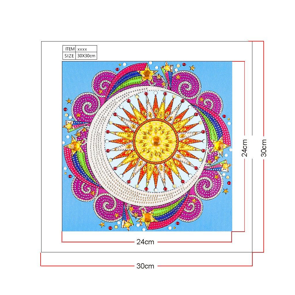 Crystal Rhinestone Diamond Painting Kit - Mandala - Hibah-Diamond painting art studio