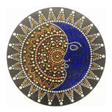 Crystal Rhinestone Diamond Painting Kit - Mandala sun and moon - Hibah-Diamond painting art studio