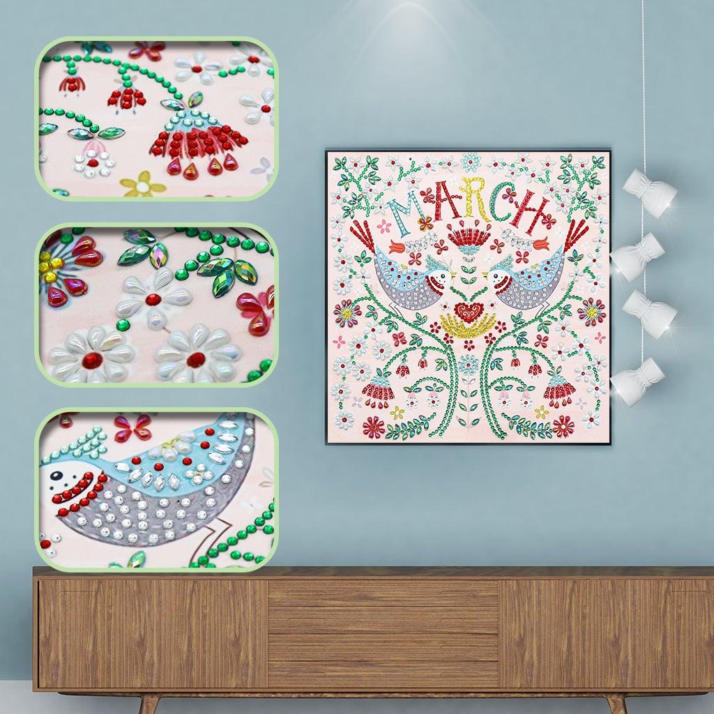 Crystal Rhinestone Diamond Painting Kit - March chicken - Hibah-Diamond?painting art studio