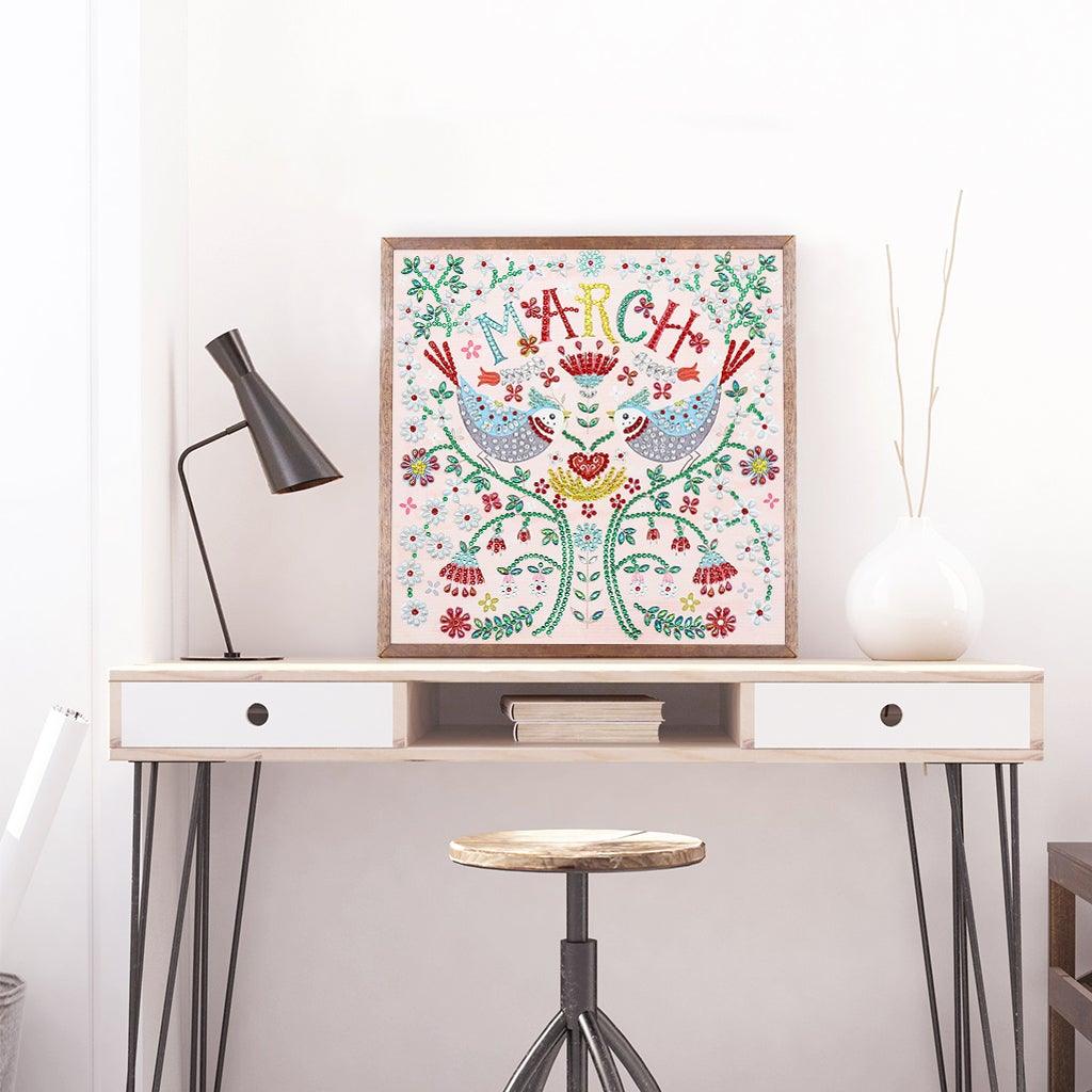 Crystal Rhinestone Diamond Painting Kit - March chicken - Hibah-Diamond?painting art studio