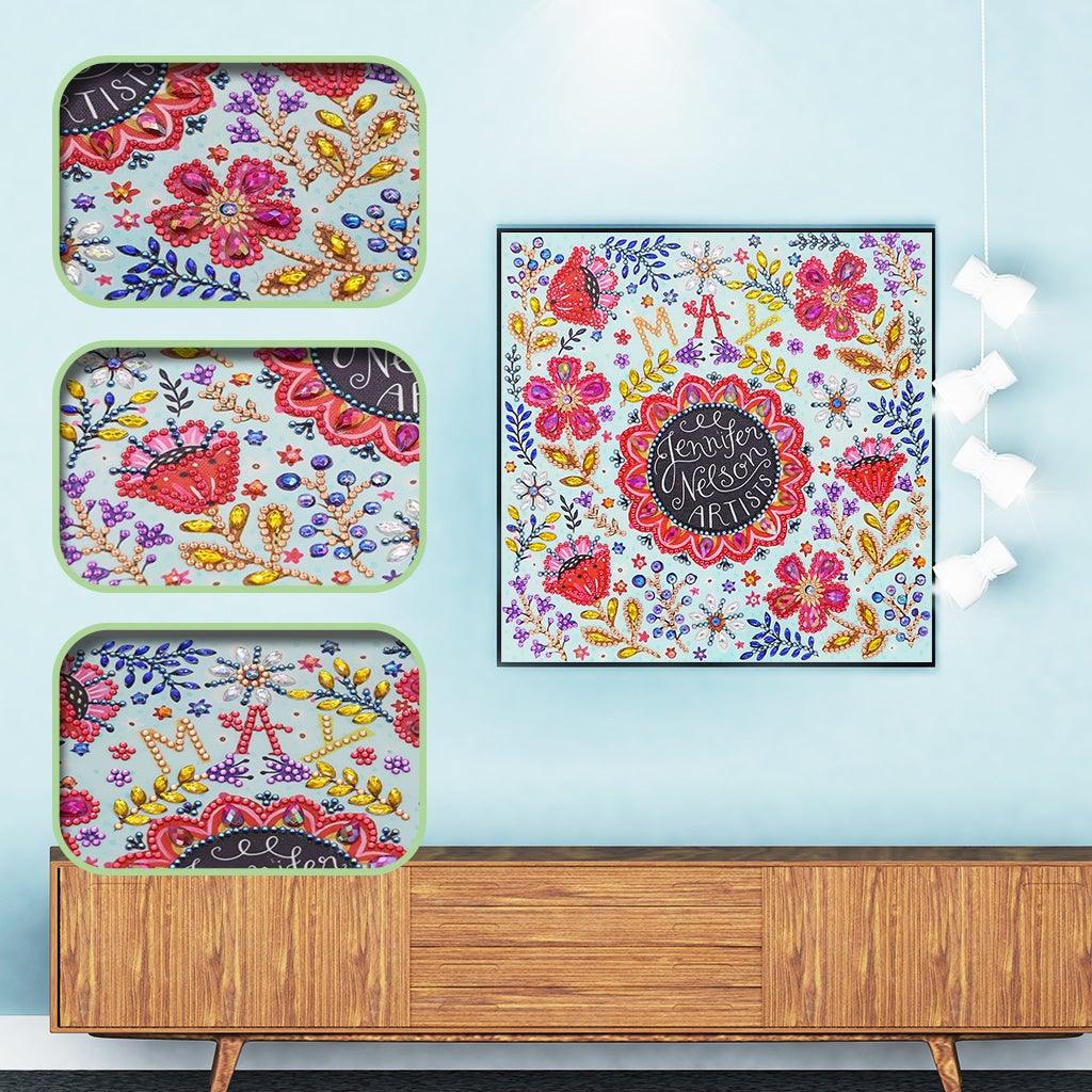 Crystal Rhinestone Diamond Painting Kit - May Jennifer Nelson artists - Hibah-Diamond?painting art studio