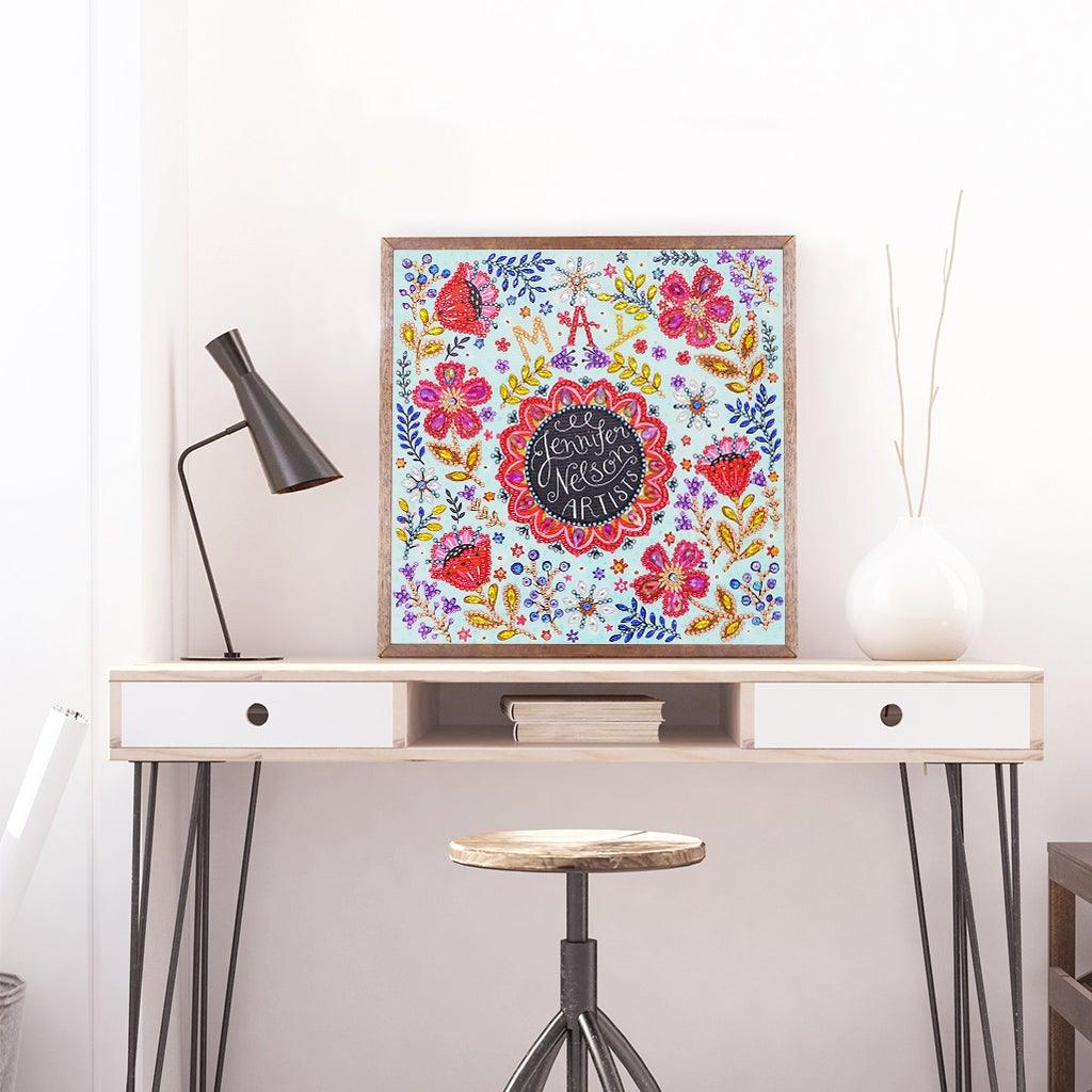 Crystal Rhinestone Diamond Painting Kit - May Jennifer Nelson artists - Hibah-Diamond?painting art studio
