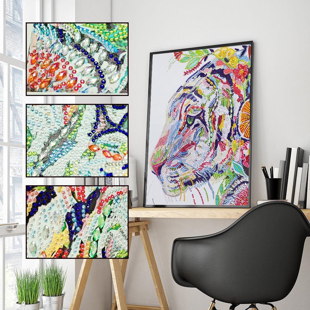 Crystal Rhinestone Diamond Painting Kit - Mighty tiger - Hibah-Diamond?painting art studio