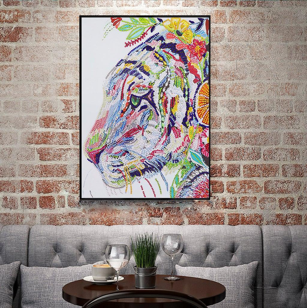 Crystal Rhinestone Diamond Painting Kit - Mighty tiger - Hibah-Diamond?painting art studio