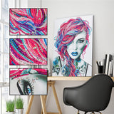 Crystal Rhinestone Diamond Painting Kit - Modern Redhead Beauty