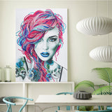 Crystal Rhinestone Diamond Painting Kit - Modern Redhead Beauty