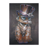 Crystal Rhinestone Diamond Painting Kit - Mr. Animal Cat