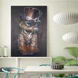 Crystal Rhinestone Diamond Painting Kit - Mr. Animal Cat