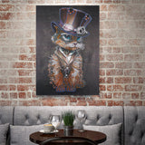 Crystal Rhinestone Diamond Painting Kit - Mr. Animal Cat