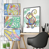 Crystal Rhinestone Diamond Painting Kit - Naughty monkey - Hibah-Diamond?painting art studio