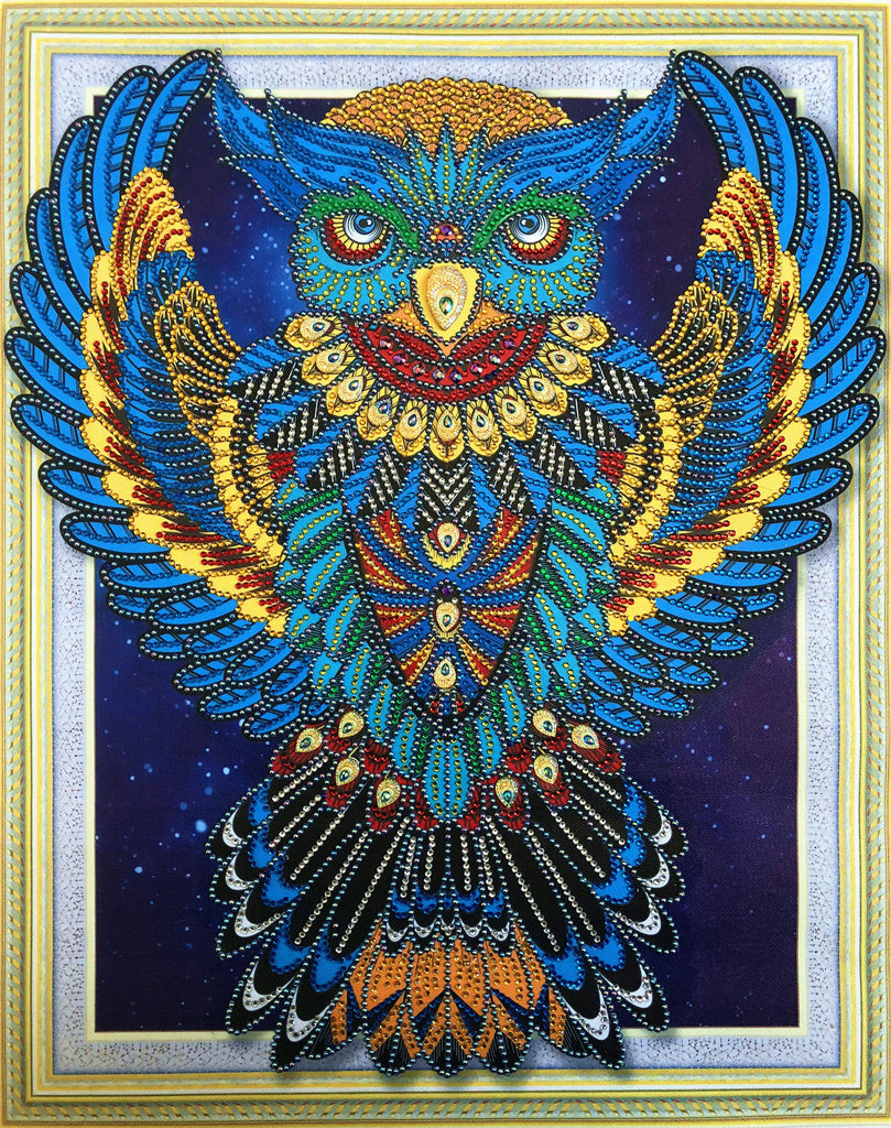 Crystal Rhinestone Diamond Painting Kit - Owl (18.5x22.5inch)