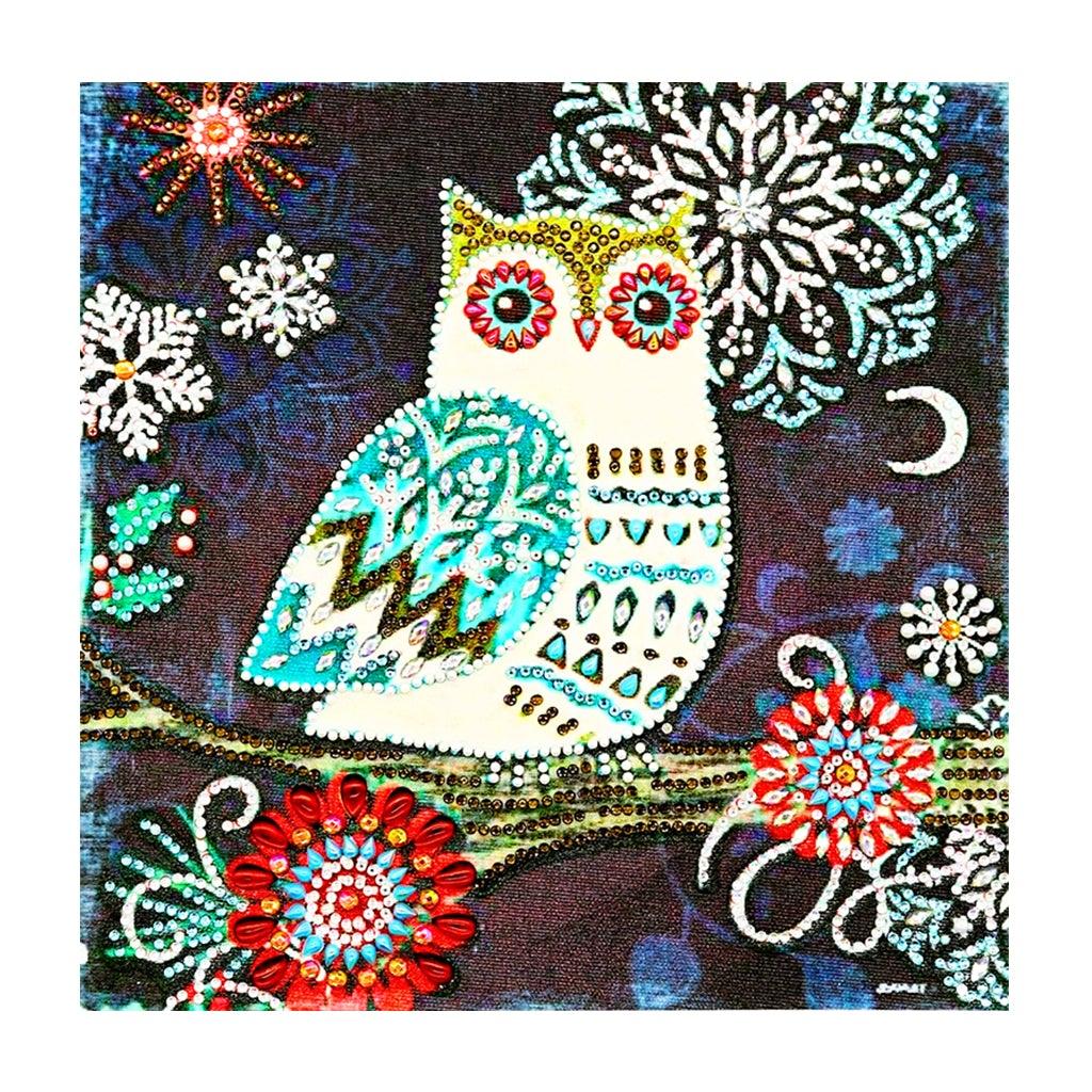 Crystal Rhinestone Diamond Painting Kit - Owl - Hibah-Diamond?painting art studio