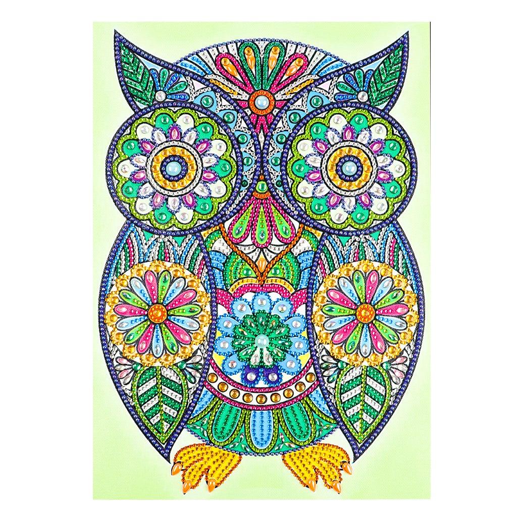 Crystal Rhinestone Diamond Painting Kit - Owl - Hibah-Diamond?painting art studio