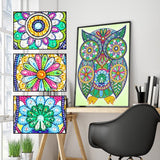 Crystal Rhinestone Diamond Painting Kit - Owl - Hibah-Diamond?painting art studio