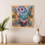 Crystal Rhinestone Diamond Painting Kit - Owl - Hibah-Diamond painting art studio