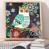 Crystal Rhinestone Diamond Painting Kit - Owl - Hibah-Diamond?painting art studio