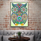 Crystal Rhinestone Diamond Painting Kit - Owl - Hibah-Diamond?painting art studio