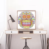 Crystal Rhinestone Diamond Painting Kit - Owl - Hibah-Diamond?painting art studio