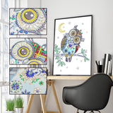 Crystal Rhinestone Diamond Painting Kit - Owl in the night - Hibah-Diamond?painting art studio