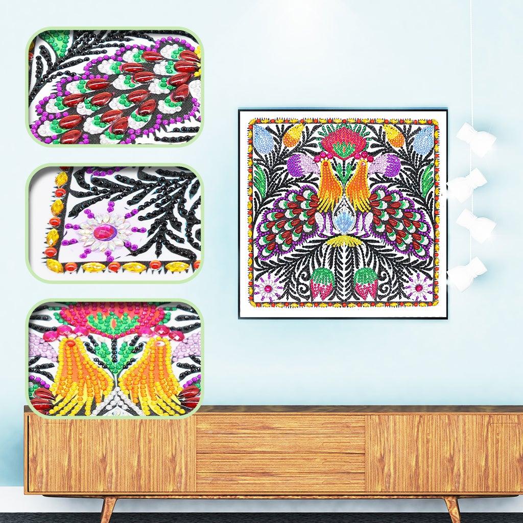 Crystal Rhinestone Diamond Painting Kit - Peacock - Hibah-Diamond?painting art studio