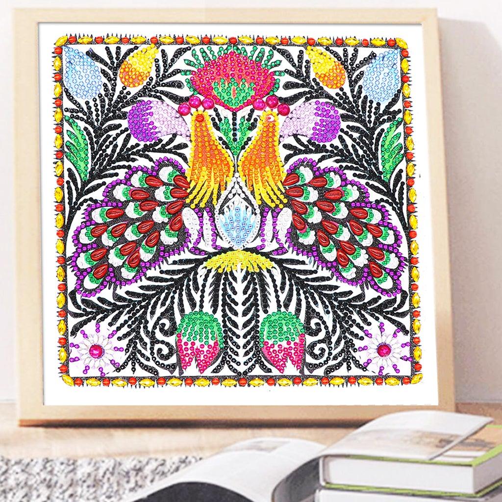 Crystal Rhinestone Diamond Painting Kit - Peacock - Hibah-Diamond?painting art studio