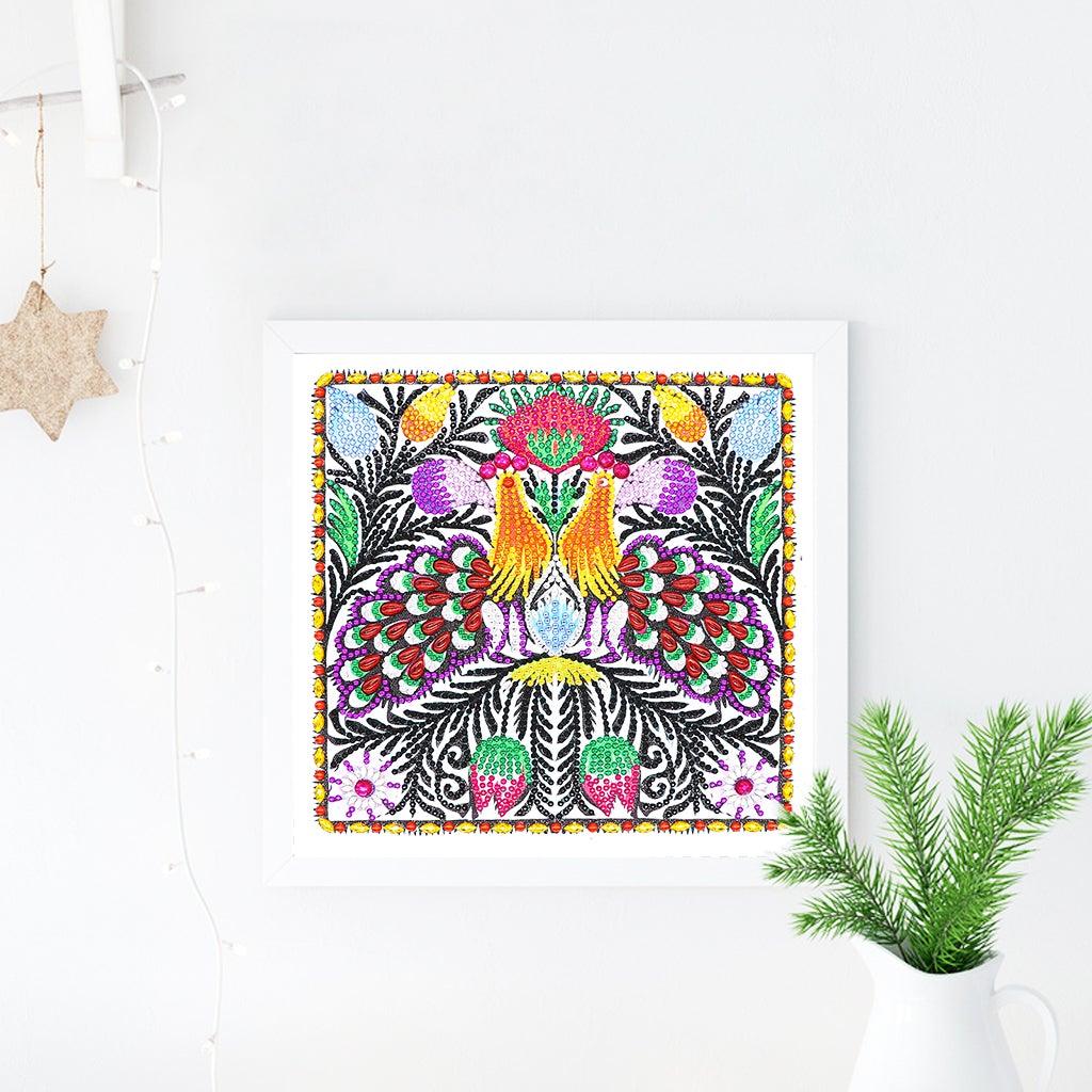 Crystal Rhinestone Diamond Painting Kit - Peacock - Hibah-Diamond?painting art studio