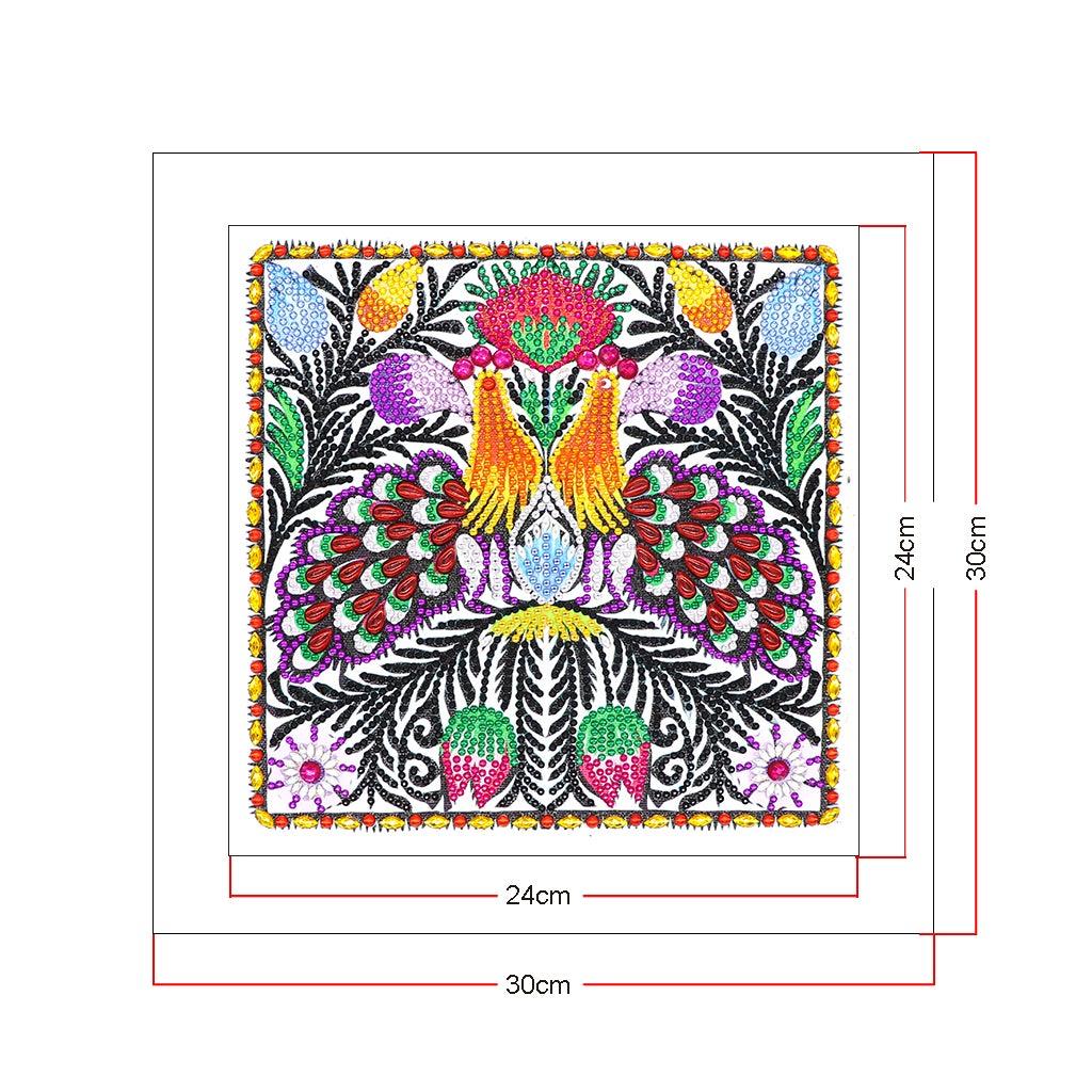 Crystal Rhinestone Diamond Painting Kit - Peacock - Hibah-Diamond?painting art studio
