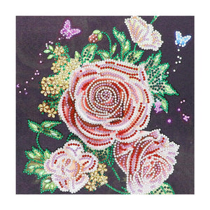 Crystal Rhinestone Diamond Painting Kit | Peony flower - Hibah-Diamond?painting art studio