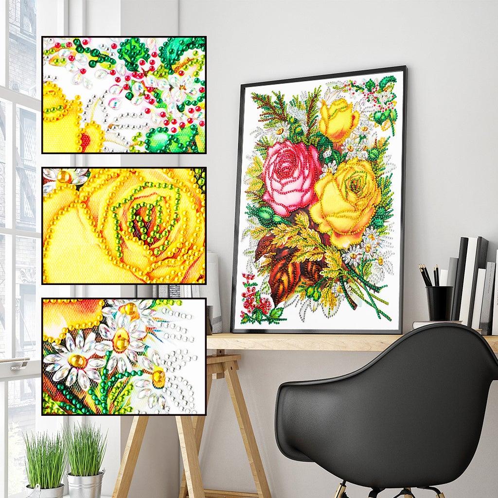 Crystal Rhinestone Diamond Painting Kit | Peony flower - Hibah-Diamond?painting art studio