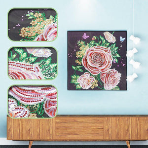 Crystal Rhinestone Diamond Painting Kit | Peony flower - Hibah-Diamond?painting art studio