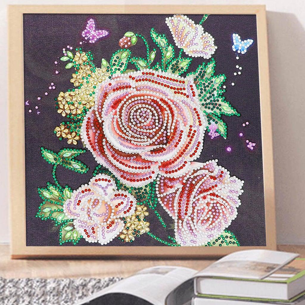 Crystal Rhinestone Diamond Painting Kit | Peony flower - Hibah-Diamond?painting art studio