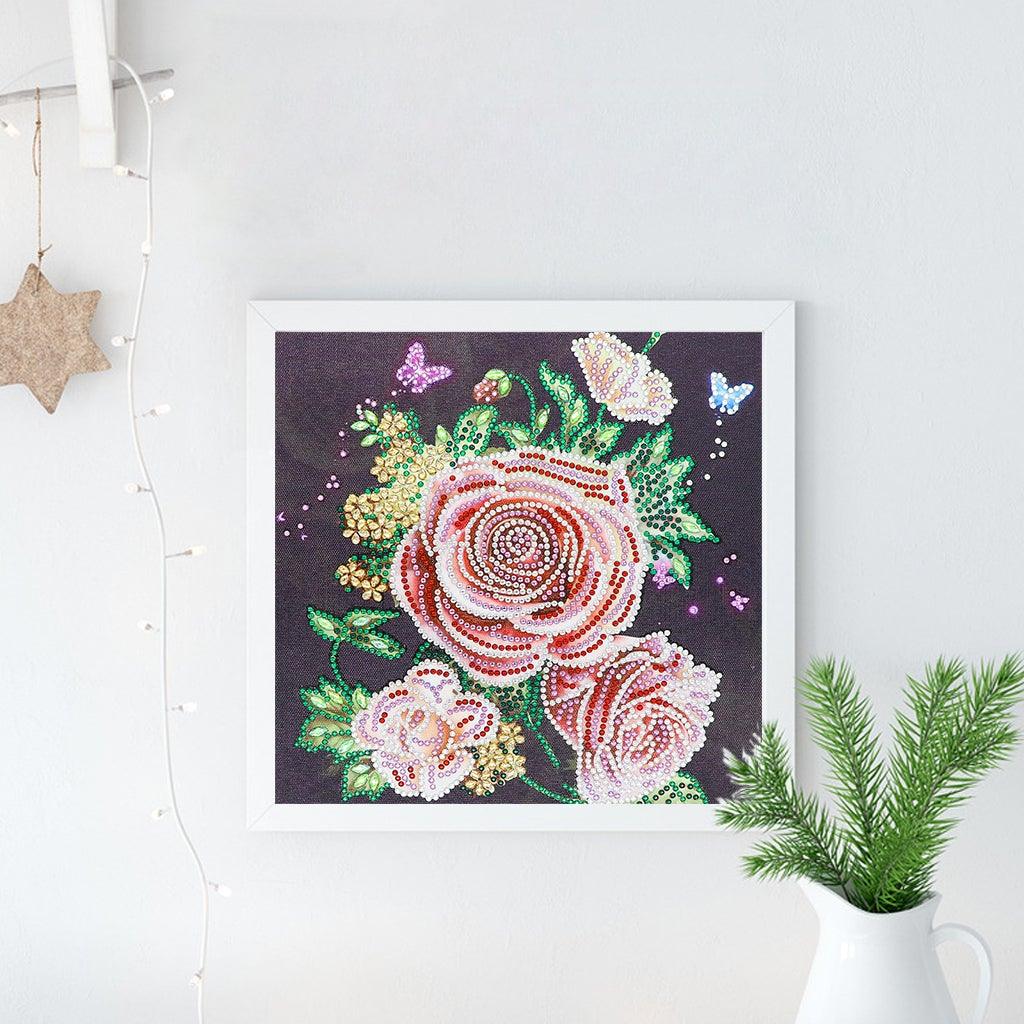 Crystal Rhinestone Diamond Painting Kit | Peony flower - Hibah-Diamond?painting art studio