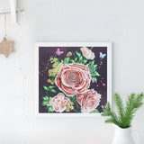 Crystal Rhinestone Diamond Painting Kit | Peony flower - Hibah-Diamond?painting art studio