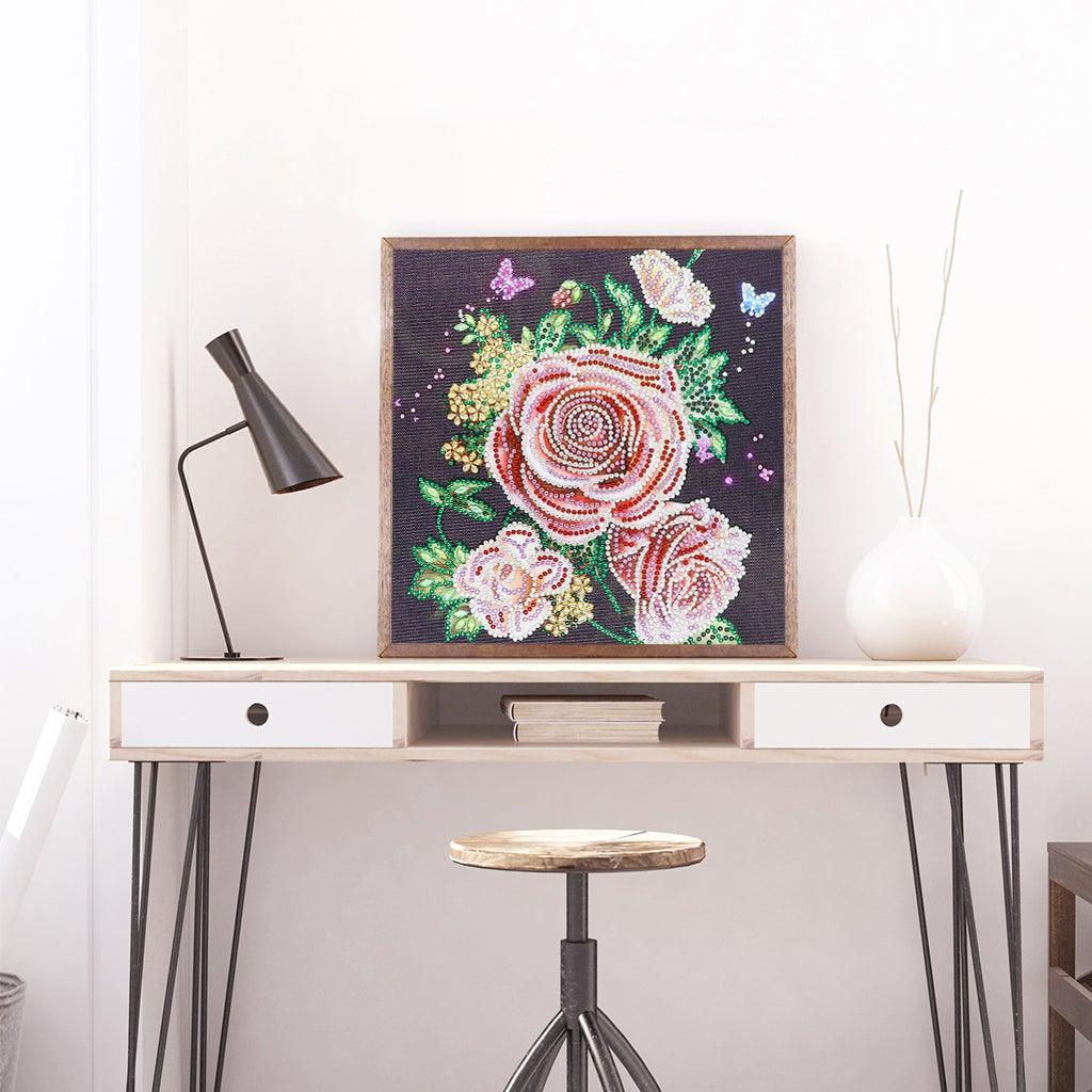 Crystal Rhinestone Diamond Painting Kit | Peony flower - Hibah-Diamond?painting art studio