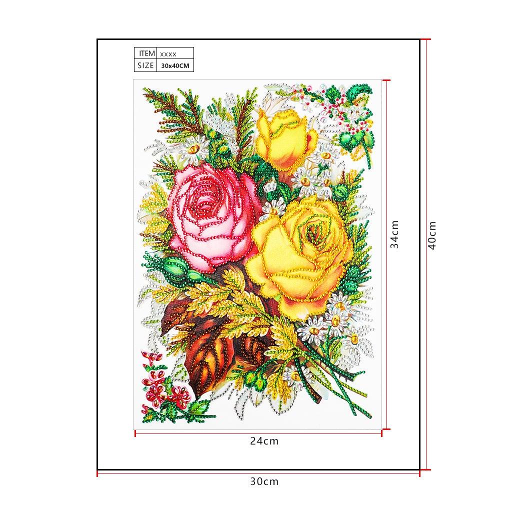 Crystal Rhinestone Diamond Painting Kit | Peony flower - Hibah-Diamond?painting art studio