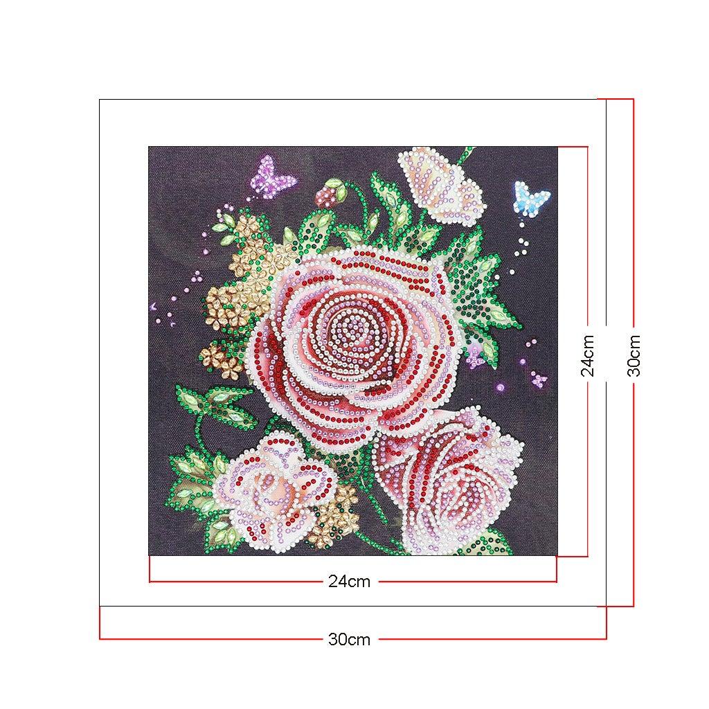 Crystal Rhinestone Diamond Painting Kit | Peony flower - Hibah-Diamond?painting art studio
